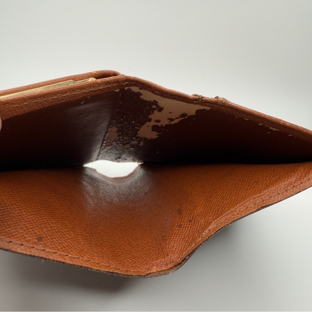 Louis Vuitton Brown Monogram French Purse Wallet Gold | Women’s | Used | - Picture 9 of 15